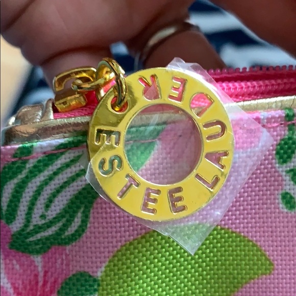 Lilly Pulitzer Estee Lauder Pink Tiger Print Bag - Picture 4 of 4